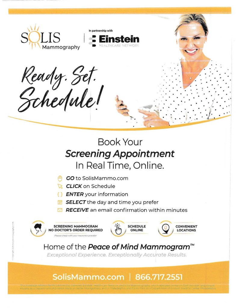 Solis Mammography Flyer 2019